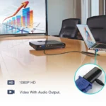 HDMI-compatible Male to VGA Female Adapter Audio Cable Converter FHD 1080P 720P 480P - Image 3