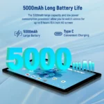 Android 15 Tablet 10.4 Inch Octa-Core Processor 20GB RAM 128GB ROM 1TB TF Card Expand 5G/2.4G WiFi 5MP+8MP - Image 6