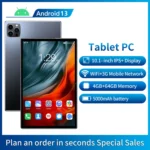 New 10.1 Inch Android 13 Tablet Pc Google Play Octa Core Dual Cameras Dual SIM 3G Phone Call Wifi Tablets 4GB RAM 64GB ROM