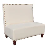 Booth seating sofa cafe furniture luxury bar nightclut ktv banquette velvet dining chairs restaurant round sofas - Image 2