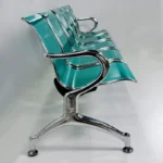 5 Seats Airport Chair Factory Direct Sales Bank Row Chair Station Waiting Hospital Infusion Chair Conference Room Black Gray - Image 3