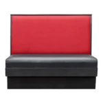 Modern leather chesterfield cafe sofa set furniture booth for restaurant pouffe chair retro nightclub velvet booth seating - Image 3