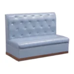 Customized leather banquette sofa booth seating cafe modern midcentury light booth seat comfortable luxury furniture