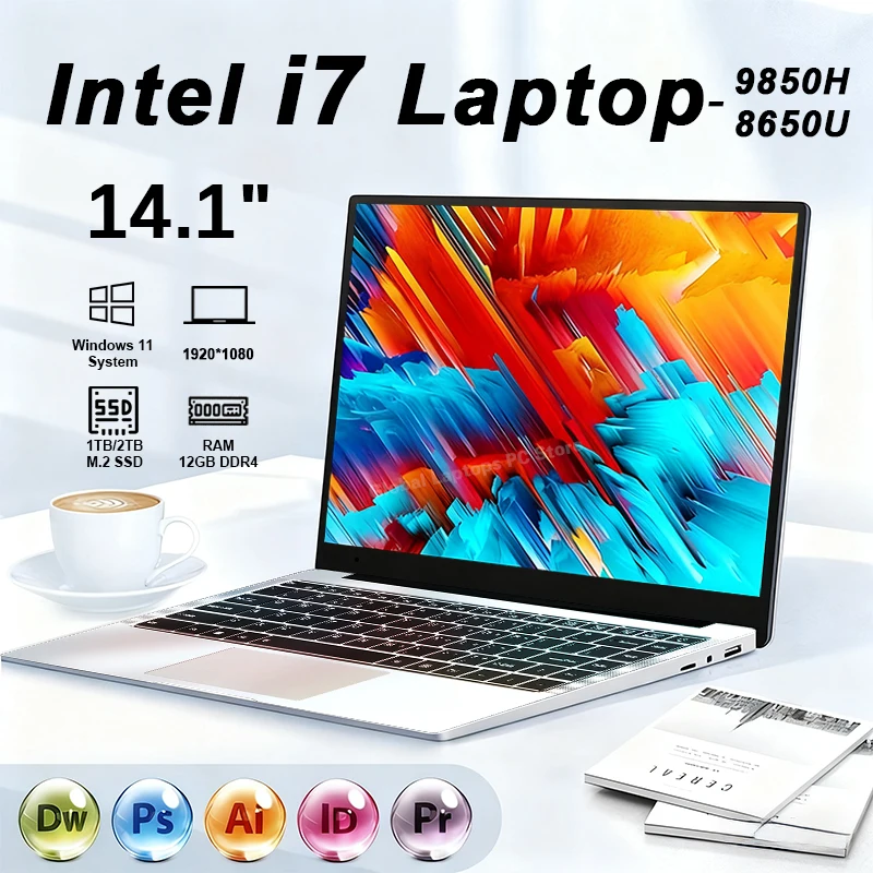 kf-S3a1ff85e669b41b5b36af132cbee4013P Intel Core i7 9850H A3950 Windows 11 Laptop Gamer PC SSD 1TB DDR4 12GB Portable Laptops Computer Gaming HD 1920*1020 Notebook PC - Image 1