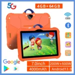 New 7 Inch 5G WiFi Tablet Pc for Children's best Gifts Android Kids Game Educational Learning Tablets Quad Core 4GB RAM 64GB ROM