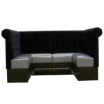 High backrest velvet booth seating KTV cafe furniture luxury bar nightclut poufs bench restaurant banquette leather sofa