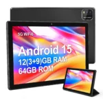 BAKEN 10-inch Android 15 tablet, quad-core processor, 12GB (3+9 expansion) RAM + 64GB storage, 5G WiFi, 1280*800 dual cameras - Image 5