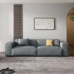 Italian style couch gray corner lounge suite L shaped nordic home modern 4 seats furniture modular sofas for living room - Image 2