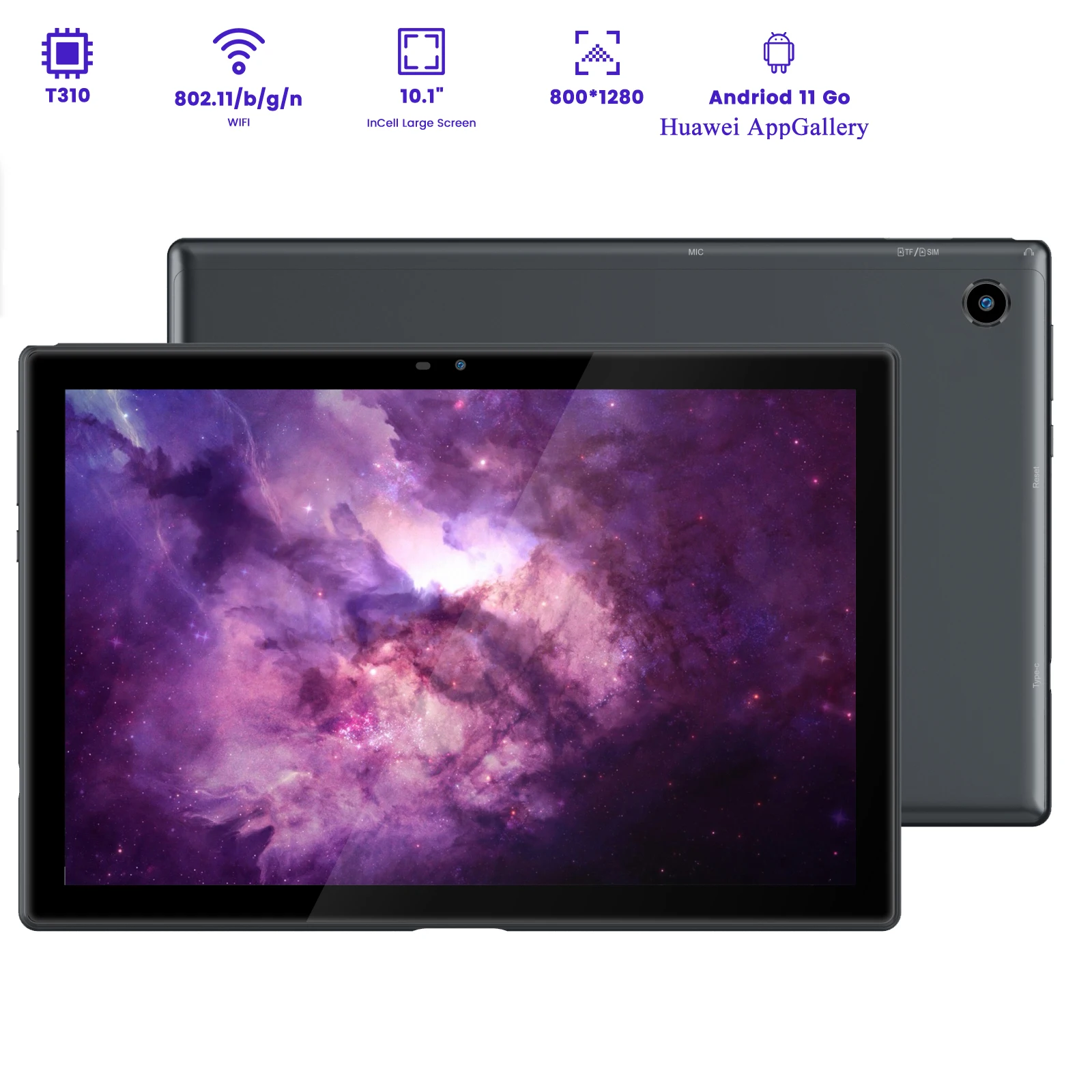 kf-S99678e0aaebf467c990f1ca968eb07bfJ Android 11 System, 2+32Gb Memory, 10.1inch Tablet Computer Supports Wifi, Bluetooth, Gps, Galileo Satellite Positioning, Tf Card Memory Expansion up to 256Gb - Image 1