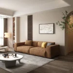 Italian style couch gray corner lounge suite L shaped nordic home modern 4 seats furniture modular sofas for living room - Image 6