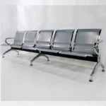 5 Seats Airport Chair Factory Direct Sales Bank Row Chair Station Waiting Hospital Infusion Chair Conference Room Black Gray - Image 2
