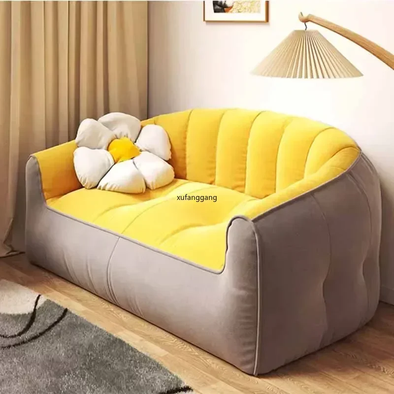 kf-Sa56196e23b1b4407ba87427a56c42642e-Lazy-Sofa-Bedroom-Room-Tatami-Small-Apartment-Balcony-Small-Sofa-Bean-Bag-Sofa-Set-Living-Room.webp Lazy Sofa Bedroom Room, Tatami Small Apartment, Balcony Small Sofa Bean Bag Sofa Set Living Room - Image 1