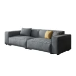 Italian style couch gray corner lounge suite L shaped nordic home modern 4 seats furniture modular sofas for living room