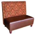 Booth seating sofa cafe furniture luxury bar nightclut ktv banquette velvet dining chairs restaurant round sofas