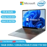 2023 Metal Notebooks Windows 11 Gaming Laptops Business Office ultrabook 15.6" 8th Intel Core I5-8279U 32GB RAM 1TB SSD WIN10
