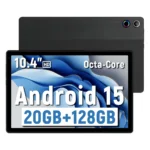 Android 15 Tablet 10.4 Inch Octa-Core Processor 20GB RAM 128GB ROM 1TB TF Card Expand 5G/2.4G WiFi 5MP+8MP