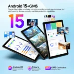 BAKEN 10-inch Android 15 tablet, quad-core processor, 12GB (3+9 expansion) RAM + 64GB storage, 5G WiFi, 1280*800 dual cameras - Image 2