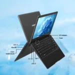 11.6 Inch Laptop, OS 11 Pro System Laptops, Slim and Lightweight Notebook HD Display, Russian- English Keyboard,Type_C 4000mAh - Image 3