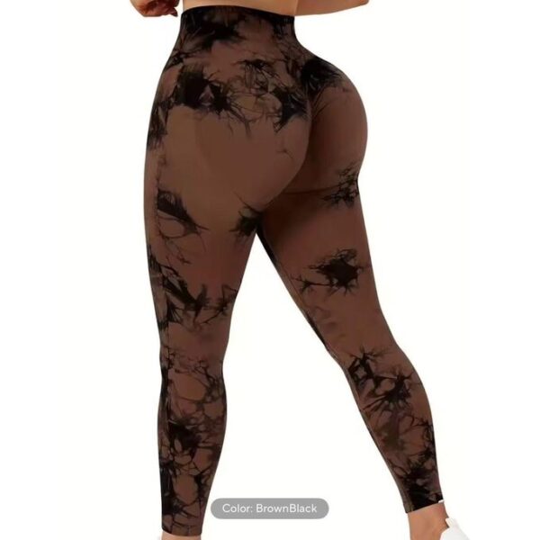 Ladies Biker Long – Brown/Black Tie-Dye