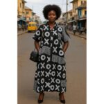 Ladies Long Bubu Dress BB - Multicolour