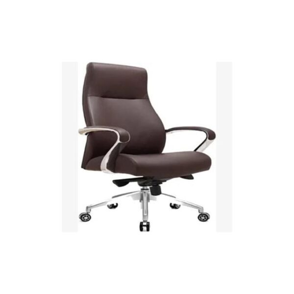 Leather Elegant Office Chair - Brown