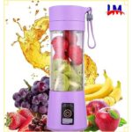 LM 380ml - Portable Electric USB Mini Portable Juice Blender - 6 Blades - Purple