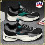 LM-Fashion Men Sneakers Shoes-Black/White