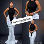 Maxi white and black dress