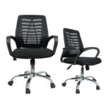 Mesh Office Chair Swivel Chair - Black