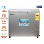 Mikachi 218 Litre - Chest Freezer With Key Lock - Silver (MIK-270)