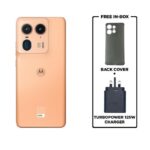 Motorola Moto Edge 50 Ultra - 6.67" - 1TB HDD + 16GB RAM - 50MP + 64MP + 50MP / 50MP - 4500mAh - Peach Fuzz + Free Phone Cover & Charger