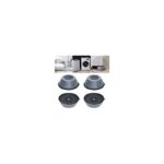 Multi-function Shock pad / washing wachine stand/ fridge stand/ furniture pad- Grey/ Blacl