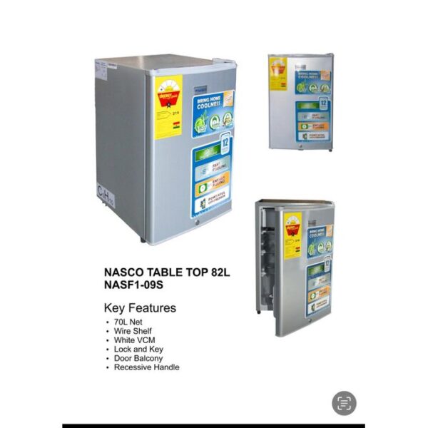 Nasco Table Top 82L NASF1-09S- Silver