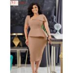 New Feeling Professional Khaki Tailored Dress (Office & Meeting)