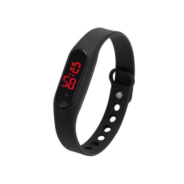 NewFashion LED Womens Mens Date Sports Bracelet Watch Rubber D