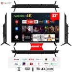 Nuvo Full HD Smart Android TV - 32'' - HDMI - USB - Coax Ports - Black