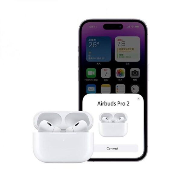 Original Airpods pro 2nd generation Earbuds with Wireless Charging Case Noise Cancelling Compatible with Android and iPhone White Wireless In Ear