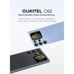 Oukitel C62 Dual Screen Smartphone 16GB RAM/128GB ROM 5150mAh Long Battery Android 15 6.88" 90Hz + 1.81" Screen, Dual SIM, 13MP Cam Phone - Budget King for Africa