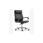 Padded Leather Executive Office Chair-Black