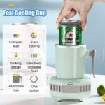 Portable Quick Cooling Cup Mini Fridge Green