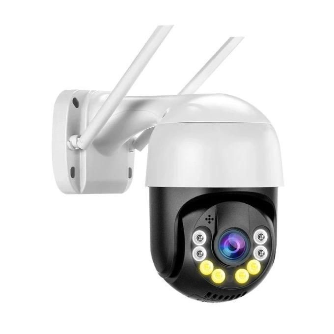 PTZ WiFi Camera Outdoor 4MP IP Security Camera Pan Tilt - White PTZ WiFi Camera Outdoor 4MP IP Security Camera Pan Tilt - White