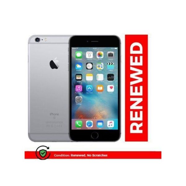 Renewed Apple IPhone 6s Plus 99.9%NEW 2GB RAM+64GB ROM 2750mAh Single SIM 5.5 Inch Screen HD Camera 12MP Touch ID Smartphone【Local Customer Service】 - Gray