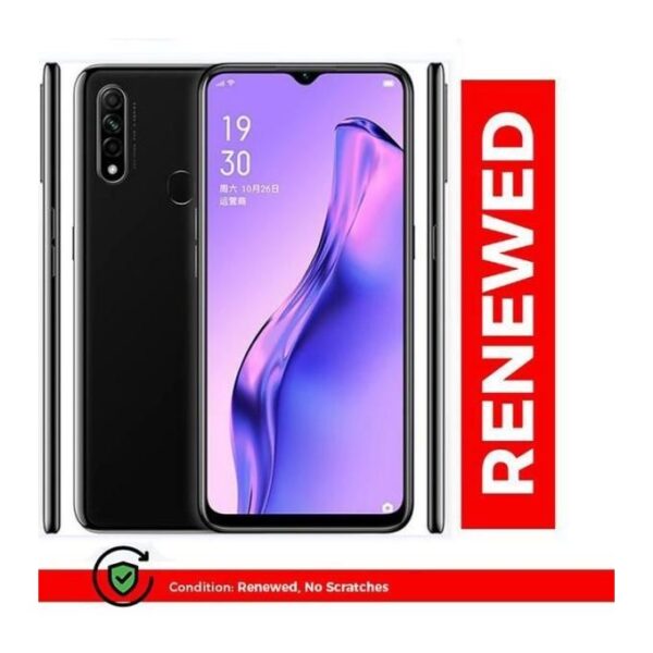 Renewed OPPO A31 6.5inch 6GB+128GB 4230mAh 13MP+2MP+2MP+8MP Smartphone Dual SIM Fingerprint Black
