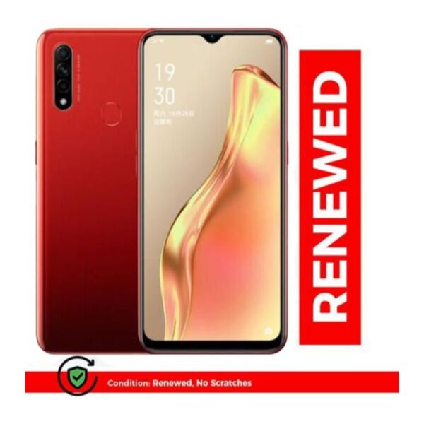 Renewed OPPO A31 6.5inch 6GB+128GB 4230mAh 13MP+2MP+2MP+8MP Smartphone Dual SIM Fingerprint Red