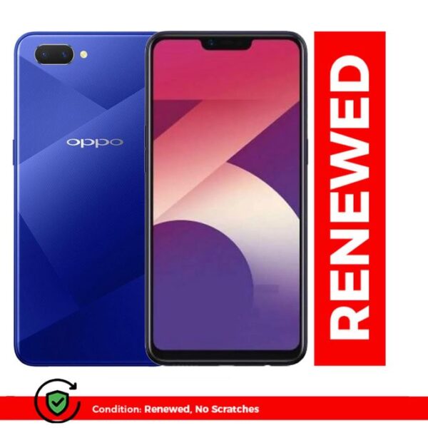 Renewed Oppo A3S 4GBRAM+ 64GB ROM-4G LTE Dual SIM -6.2'' Blue