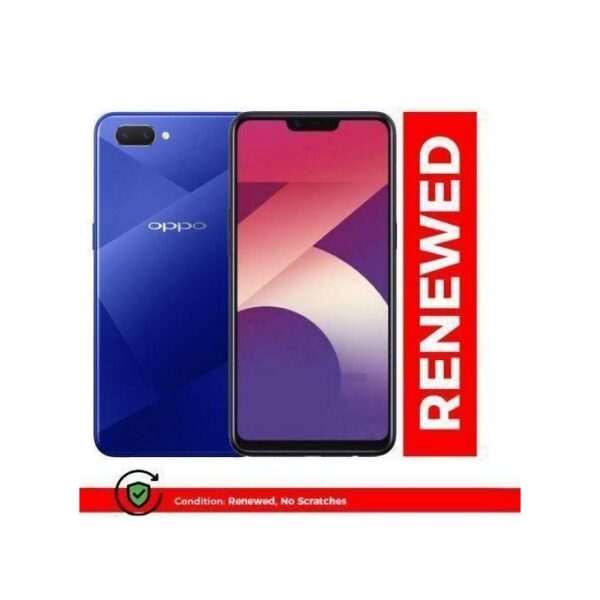 Renewed OPPO A3S 99.9%NEW 4GB RAM+64GB ROM 4230mAh Dual SIM 6.5 Inch Screen HD Face Unlock+Fingerprint Smartphone