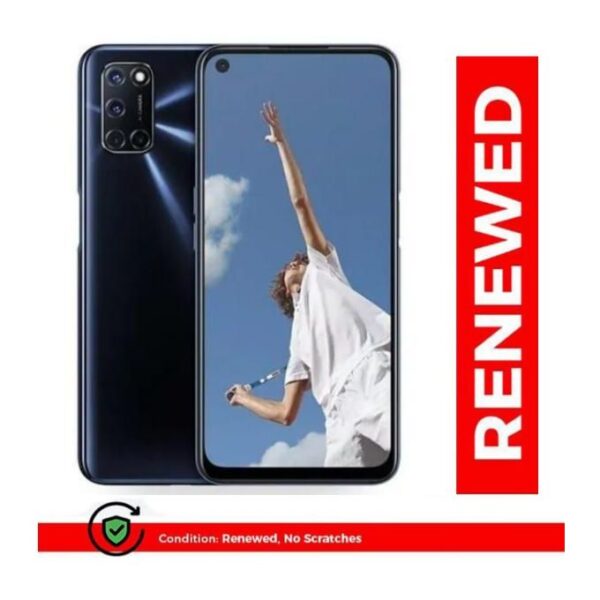 Renewed Refurbised OPPO A92 6.5'' 8GB+128GB 5000mAh 48MP+16MP Smartphone Dual SIM Side Fingerprint Black