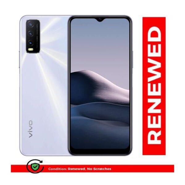 Renewed VIVO Y20s 6.51inch 6GB+128GB 5000mAh 13MP+2MP+2MP+8MP Smartphone Side Fingerprint UP TO 256GB White