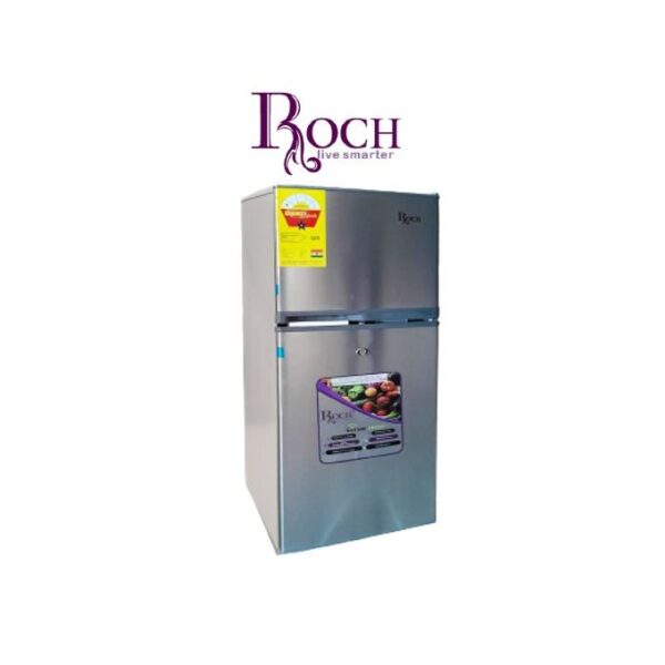 Roch RFR-135DT-I Double Door Refrigerator - 112L - Silver