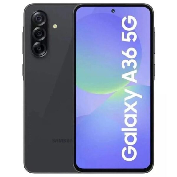 Samsung Galaxy A36 5G - Dual SIM - 6.7 Inches FHD+ 50MP/13MP - 256GB HDD - 8GB RAM - 5000mAh - Water & Dust Resistant IP67 - Awesome Black
